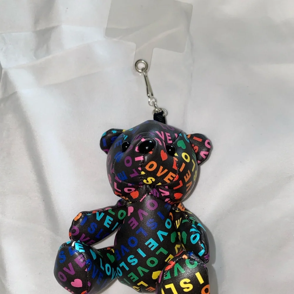 Cell Hand Held Holder 3D LOVE Pattern Teddy Bear
